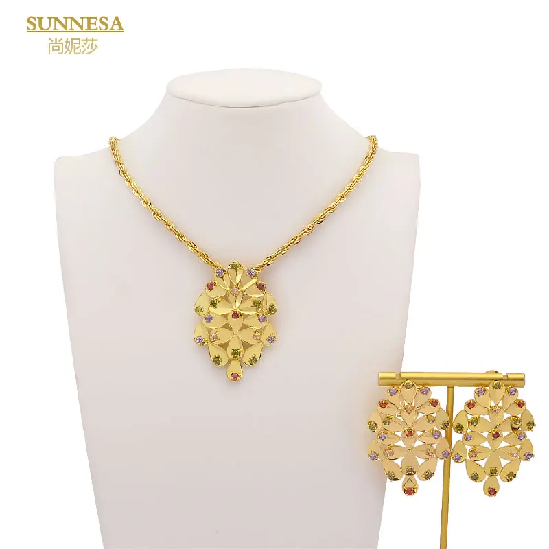 Dubai Gold Plated Necklace Jewelry Women's Fashion Chain Necklace