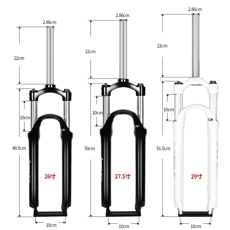 

Front Fork for Bicycle Disc, Suspension Lock, Shock Absorber, Shoulder Wire Spring, 26 ", 27.5", 29 ", 50mm, 65mm, 80mm, 100mm