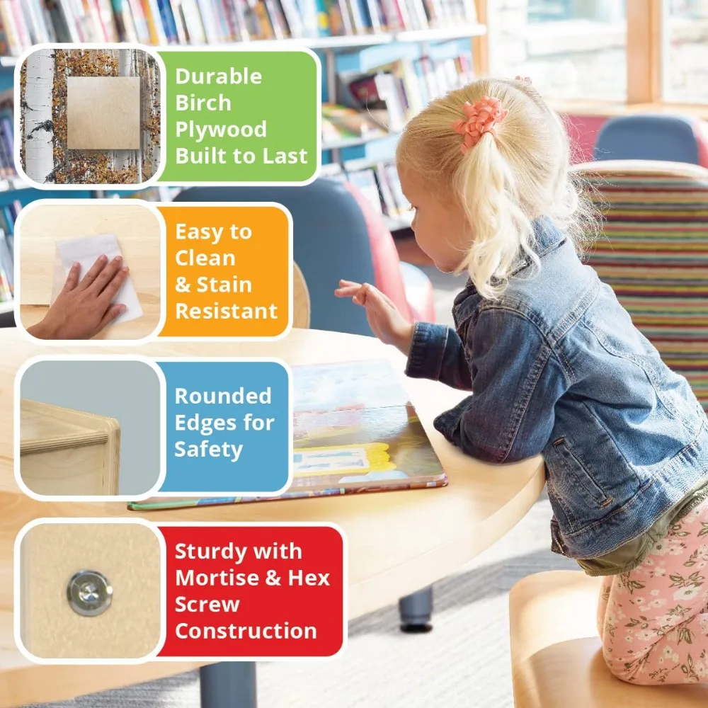 Extra large folding mobile storage organizer for daycare classroom preschool wood furniture on rolling casters with 4 shelves