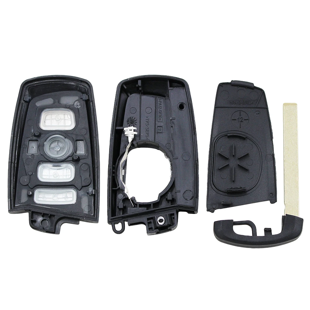 Ecusells 3/4 Buttons Smart Key Shell for BMW CAS4 CAS4+ BDC FEM F 3 5 7 Series E90 E92 E93 X5 F10 F20 F30 F40 key case,car key shell,key cover,folding car key shell,fob cover