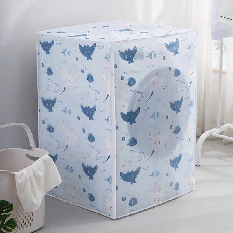 Washing Machine Cover Dust Cover Transparent Waterproof For Washing Machine