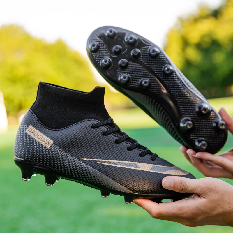 Unisex Premium Comfort High-Top Football Shoes with Versatile Studs