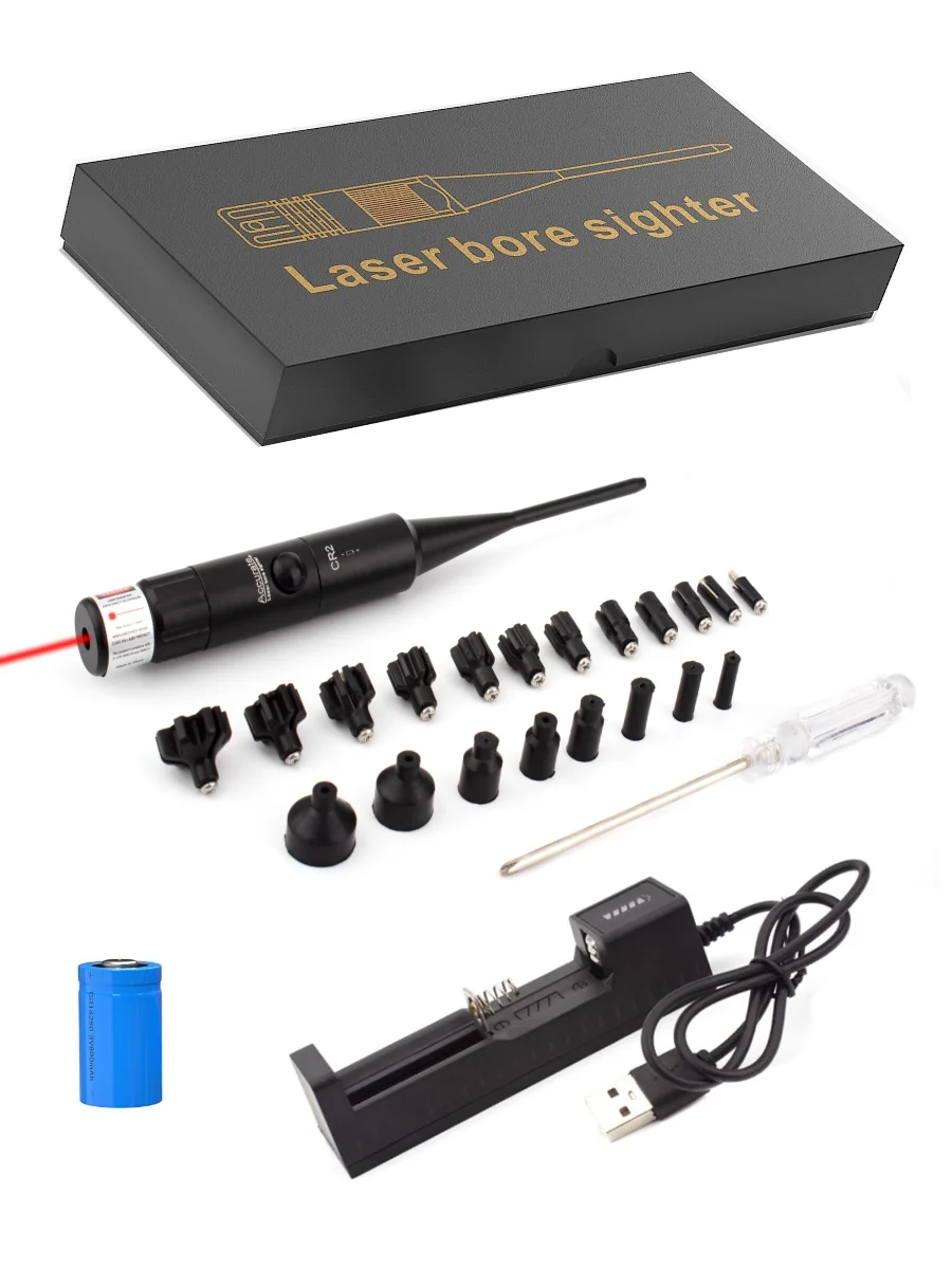 Laser Boresighter from .177 .22 Caliber to.78 Laser Collimator Bore Sight laser bore sight