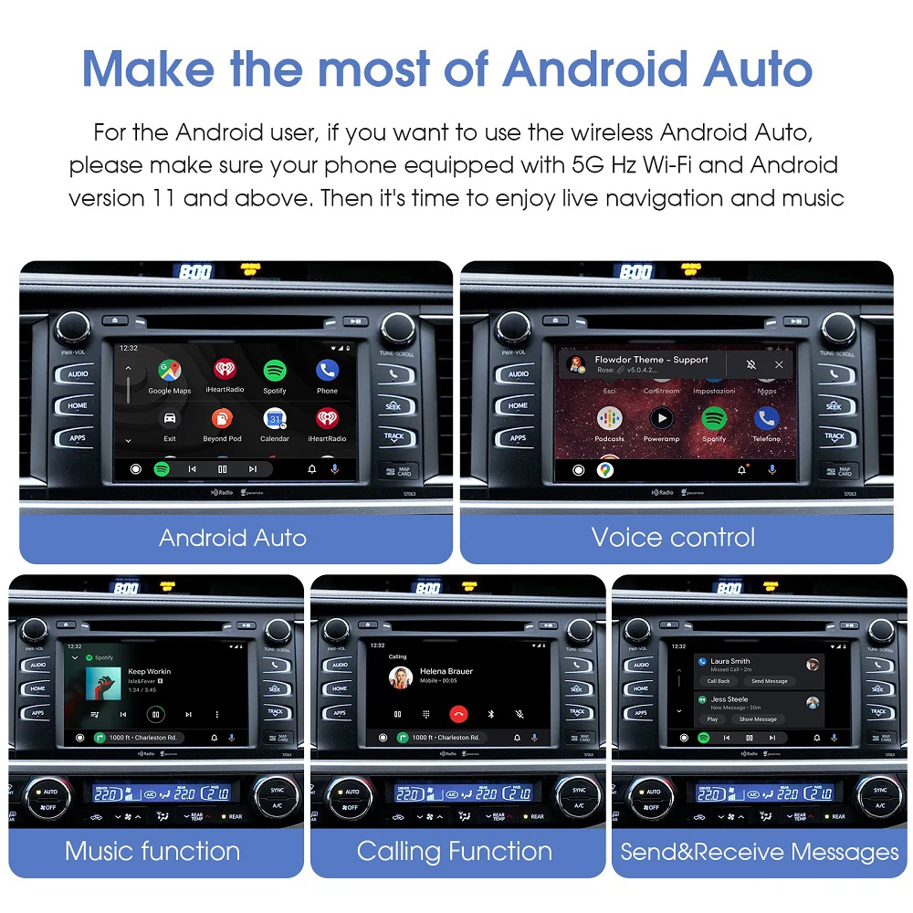 AI ڽ OEM ׷̵ Ƽ̵ ̽,  ī÷, ȵ̵ ڵ , Ÿ 2014-2019 Touch2  Entune2