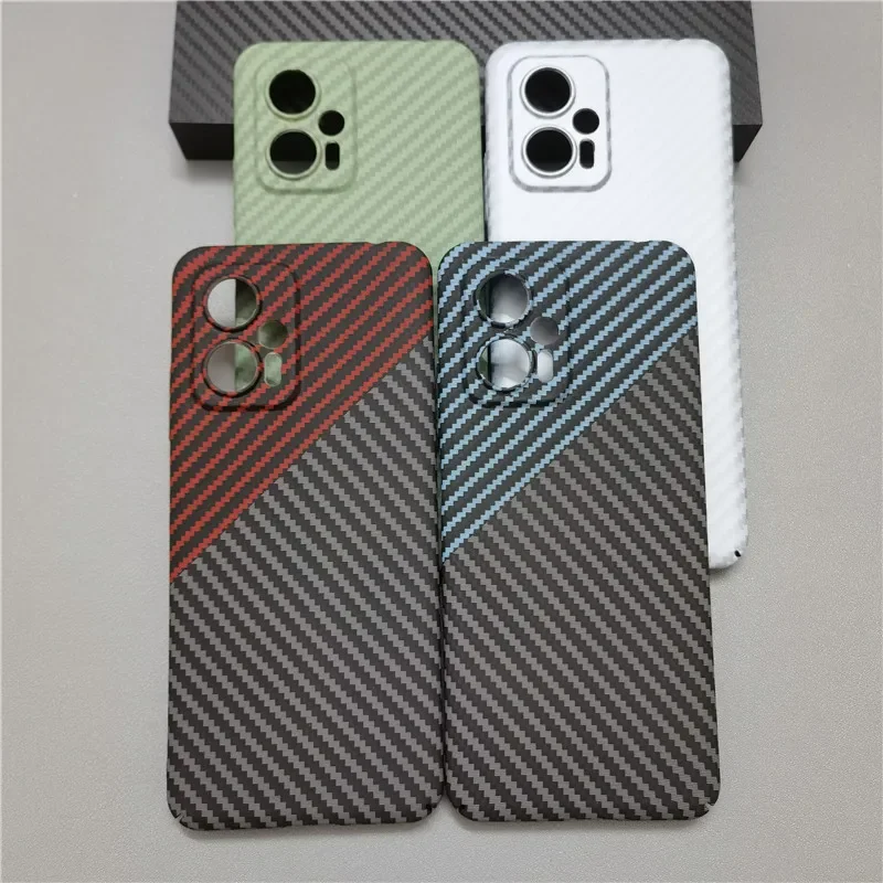 Carbon Fiber Slim Protective Phone Case - Hard Back Cover Shell