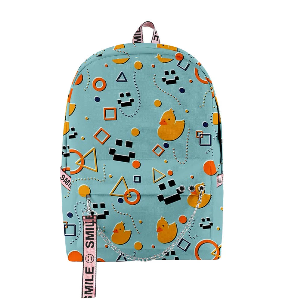 

Популярные забавные школьные ранцы в стиле Харадзюку для студентов, Водонепроницаемые многофункциональные дорожные рюкзаки из ткани Оксфорд с 3D-принтом для ноутбука