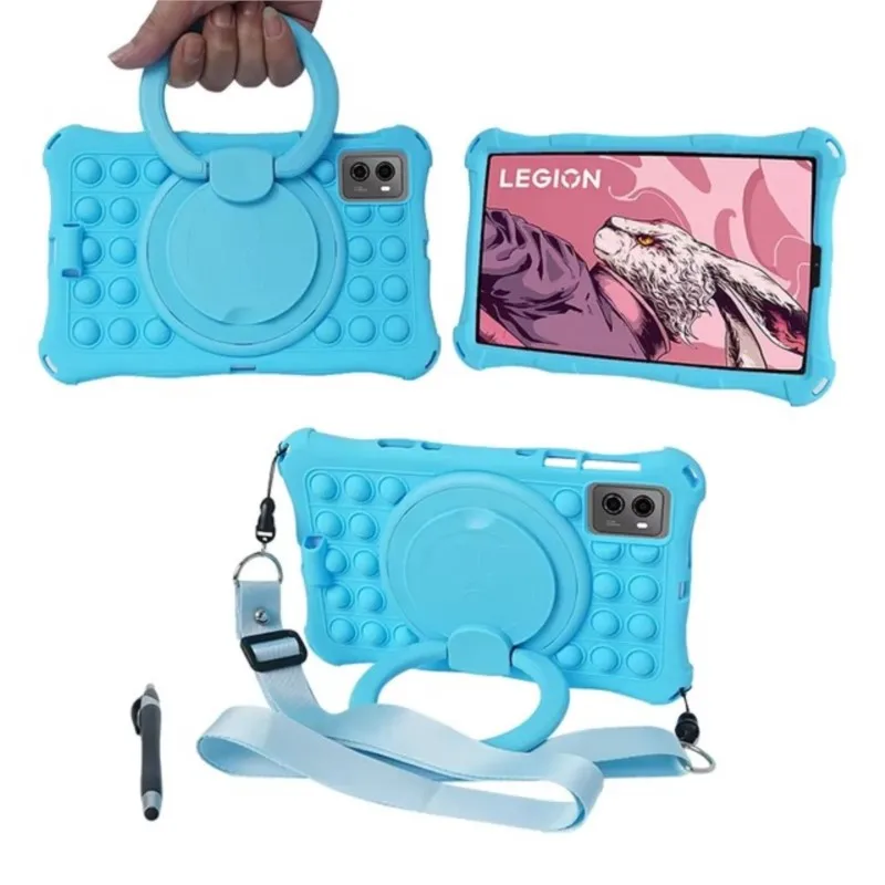 360 Rotating Stand Soft Silicone Kids Tablet Case