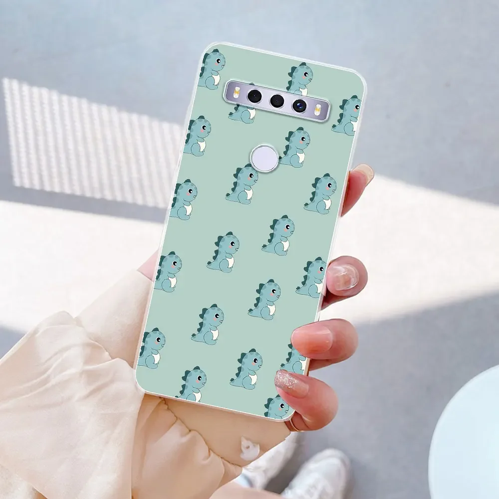 Stylish Clear Silicone Soft Shell Phone Case with Fashion Print Design