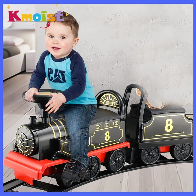 Train électrique pour enfants, jouet d'équitation, modèle classique, peut  transporter le Train, voiture, poussette, cadeaux pour enfants - AliExpress