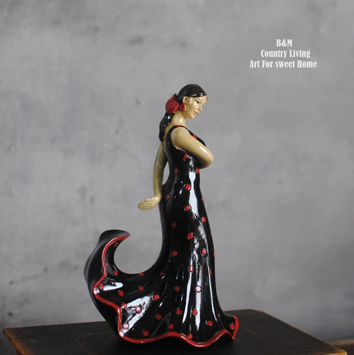 Magnete Frigorifero 3D Ballerina Di Flamenco – Souvenir Spagna, Artigianale In Resina, Decorazione Casa