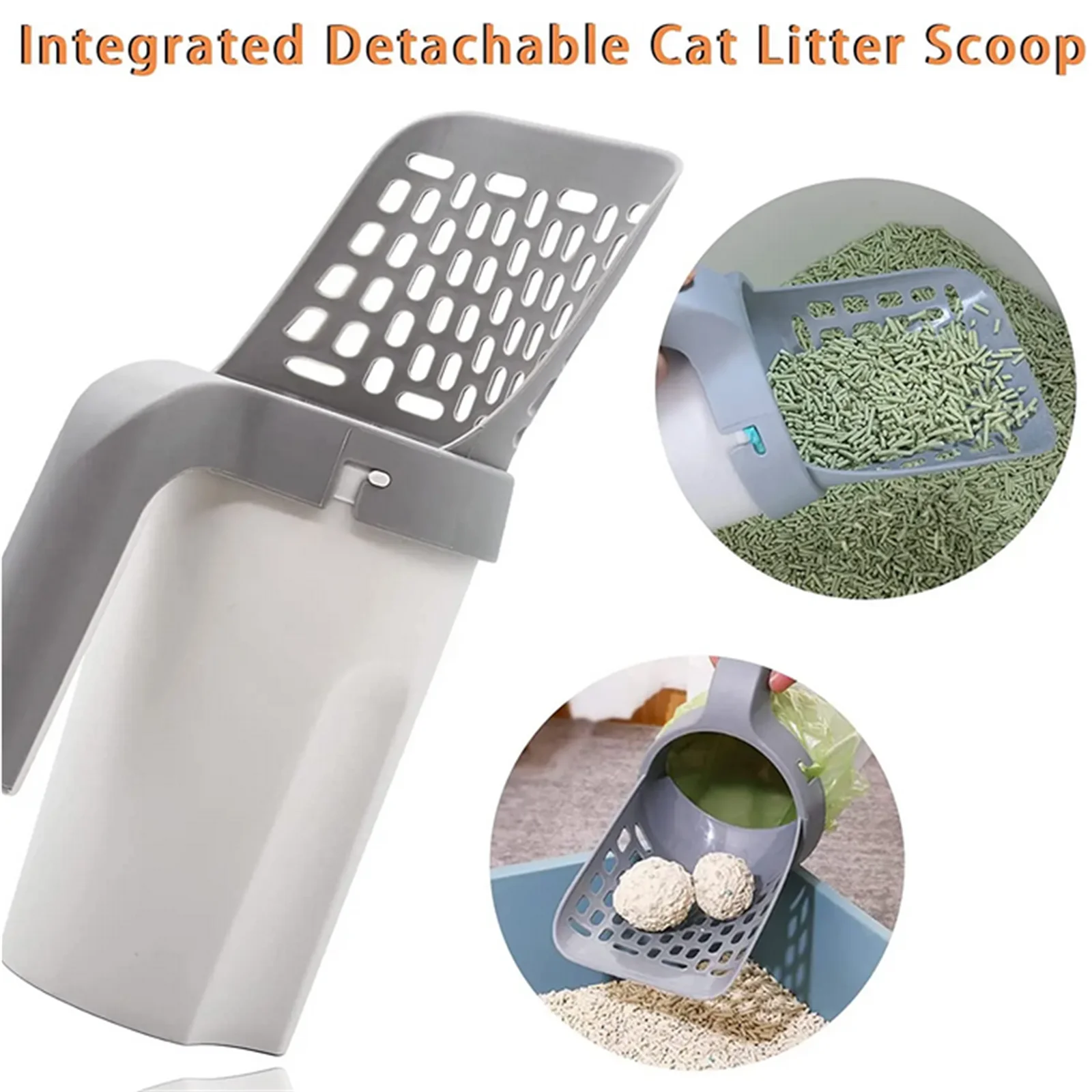 

Съемная портативная лопатка для кошачьего туалета, мусорный ковш, фильтр для кошачьего туалета, самоочищающийся контейнер для наполнителя