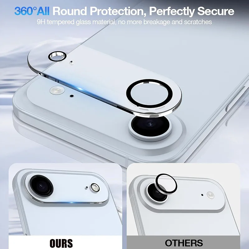 3D Clear Tempered Glass Camera Lens Protector