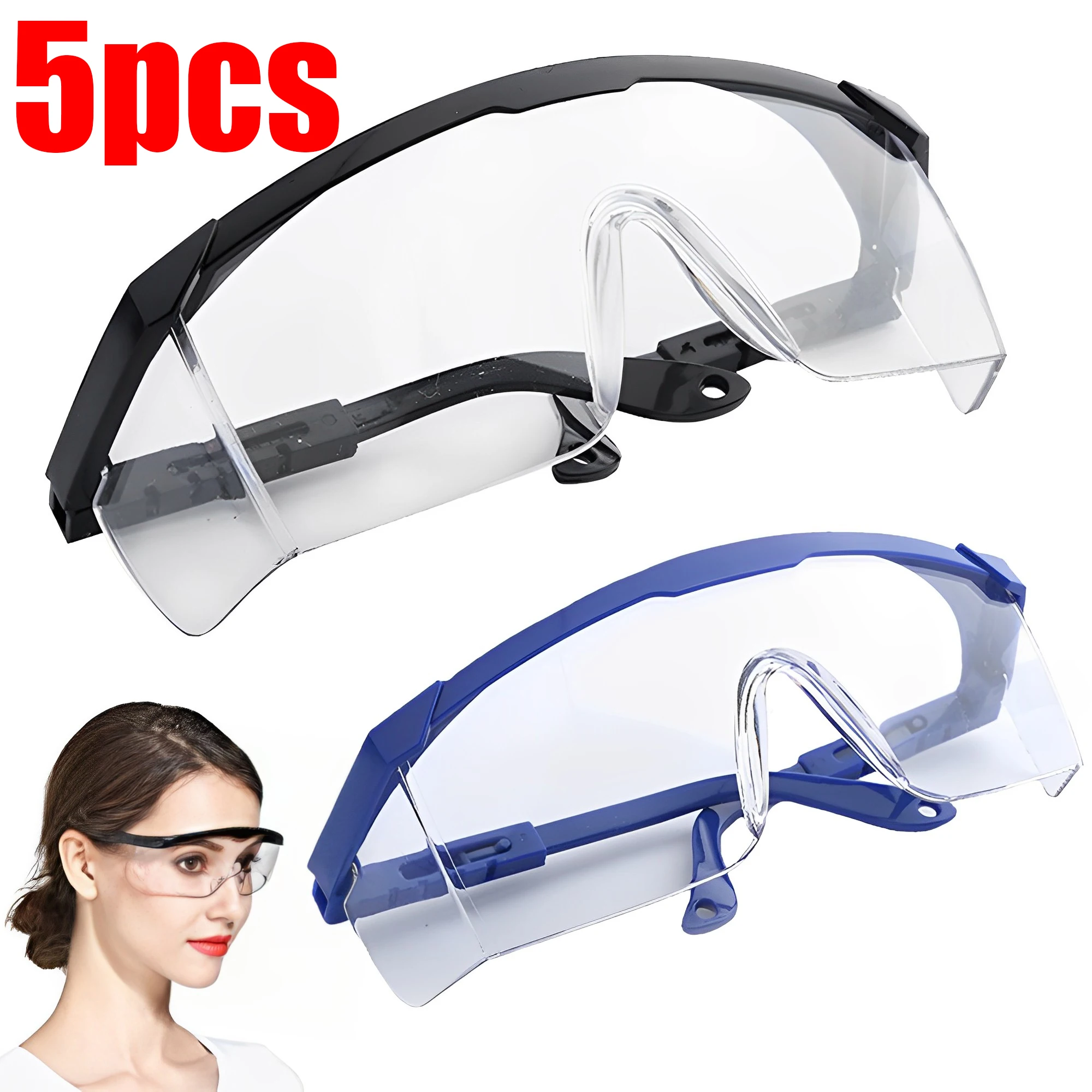 Cycling Glasses Safety Goggles 3Pcs Anti-Splash Work Safety Glasses Eye Protecting Lab Goggles Industrial Wind Dust Proof