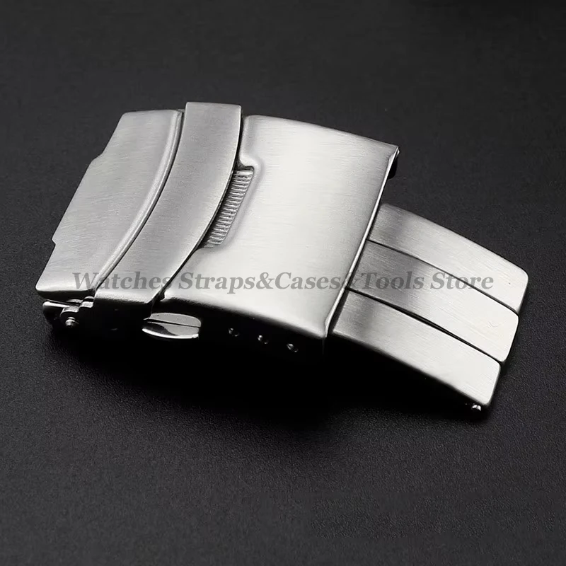 Watch Buckle Clasp Watch Buckle Solid Stainless Steel Metal Folding Button Accessories For Seiko Diving Style 18mm 20mm 22mm 24mm