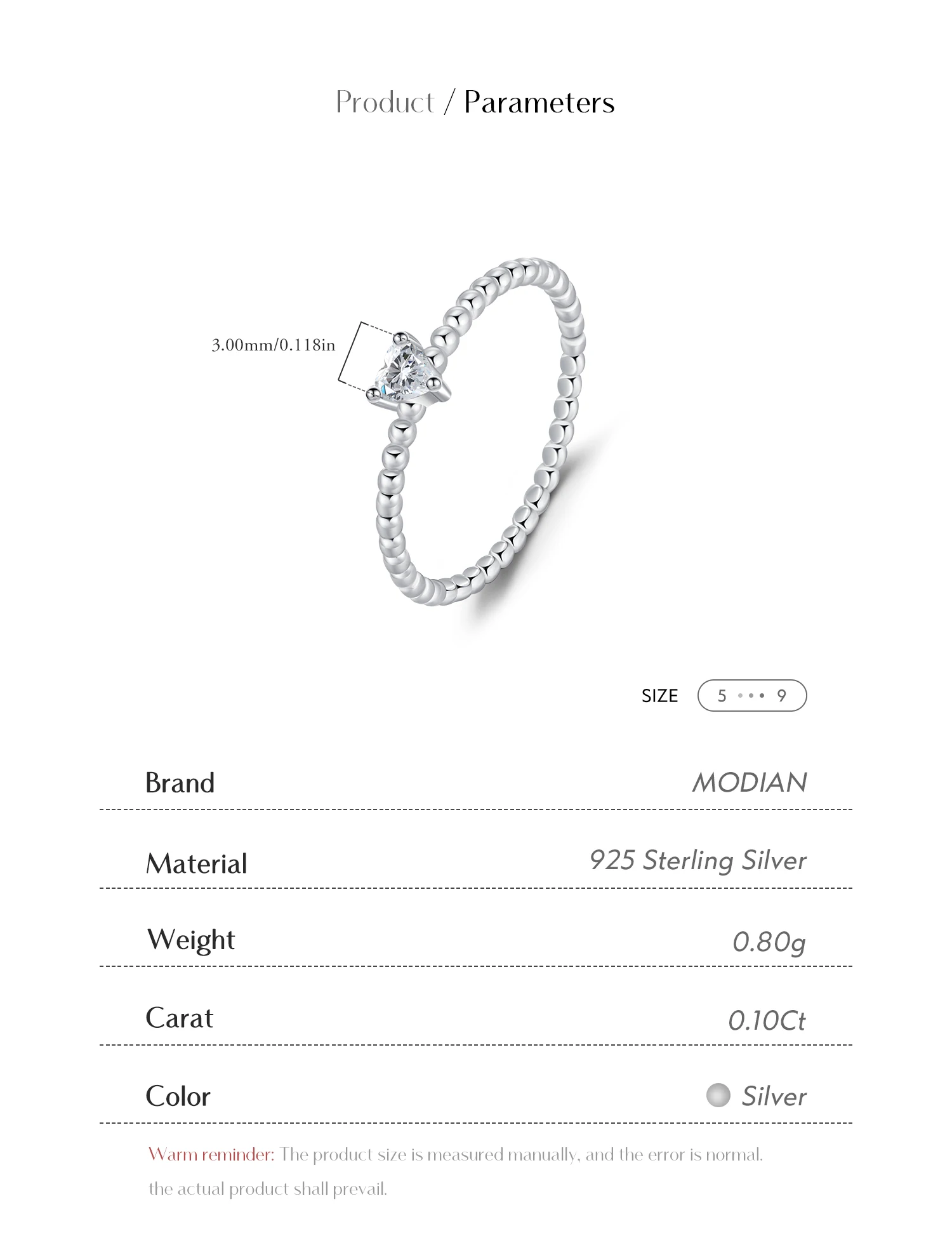 MODIAN D Color Heart Moissanite Engagement Rings For Women 925 Sterling Silver Lab Diamond Wedding Statement Jewelry