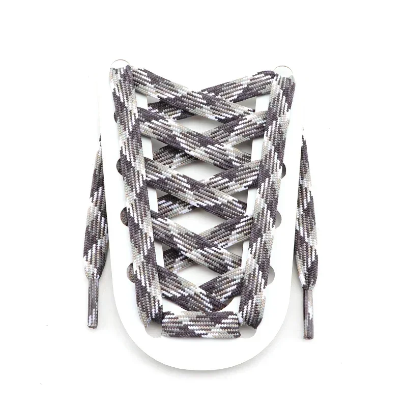 1 Pair Rainbow Shoelace Flat Shoelaces for Sneakers Colorful Striped Shoe Laces for Woman Man Width 1CM Length 100/120/140/160CM