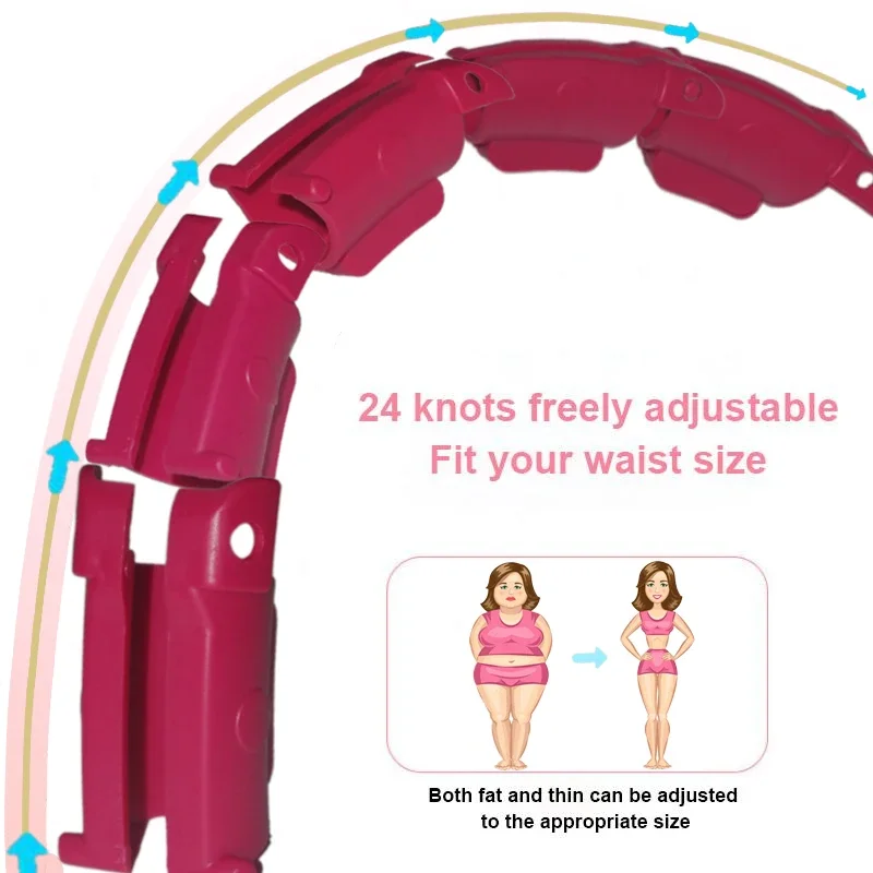 Sections Fitness Smart Sport Hoop Adjustable Thin Waist Exercise Gym Circle Ring Equipment Easy weight loss