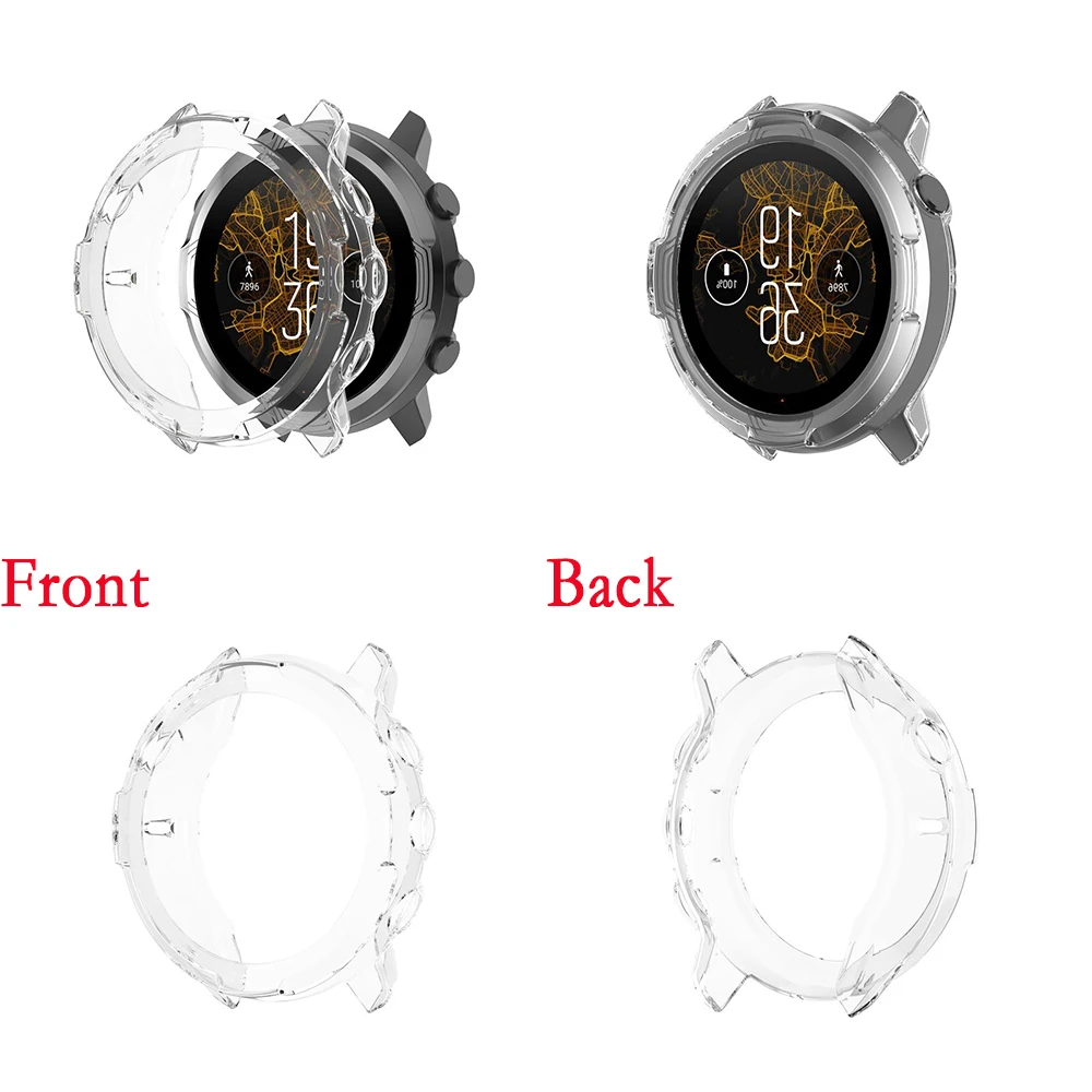 Funda protectora de pantalla transparente para reloj Suunto 7, carcasa hueca de TPU de alta calidad