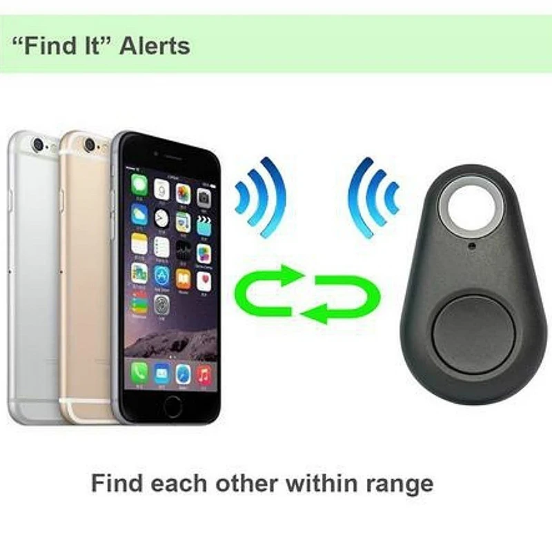 Portable Mini Pet GPS Locator Tracker Pet Dog Cat Anti-Lost Device Bluetooth Locator Car Kids Wallet Keychain Tracker