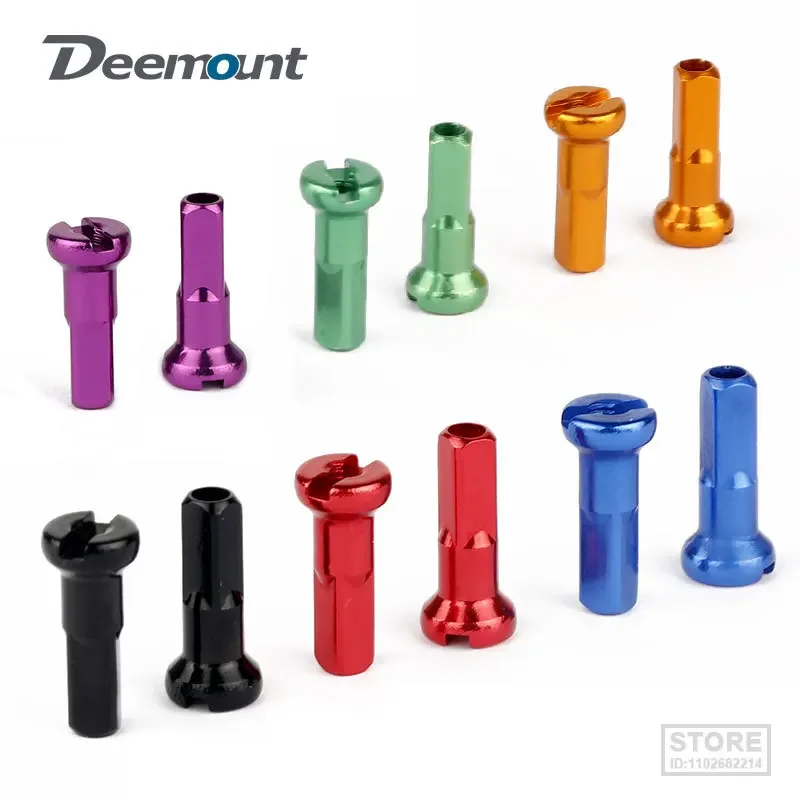 5020pcsAluminumAlloySpokeNipplesCNCmachinedAnodized14G14mm