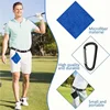 1PC Golf Ball Cleaning Towel Club Towel Outdoor Hook Towel Microfiber Velvet Outdoor Convenient Hhanging Waist Sports Club Cloth 5