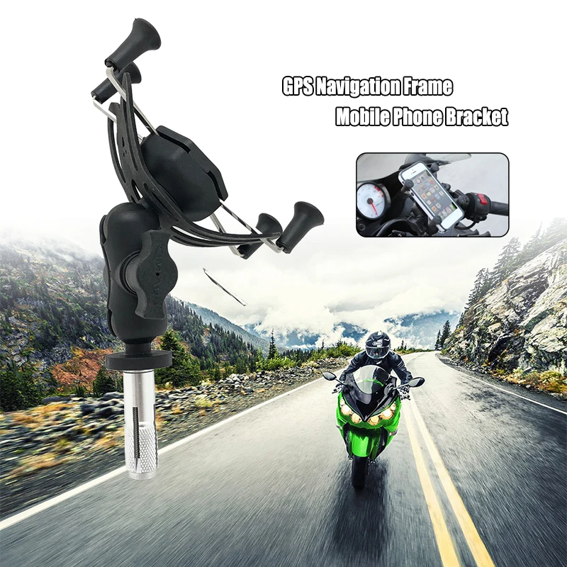 

Fit For KAWASAKI ZX600 For NINJA ZX-6RR ZX-14R ZZR1400 Phone Holder Fork Stem Mount Bracket Motorcycle GPS Navigation Bracket