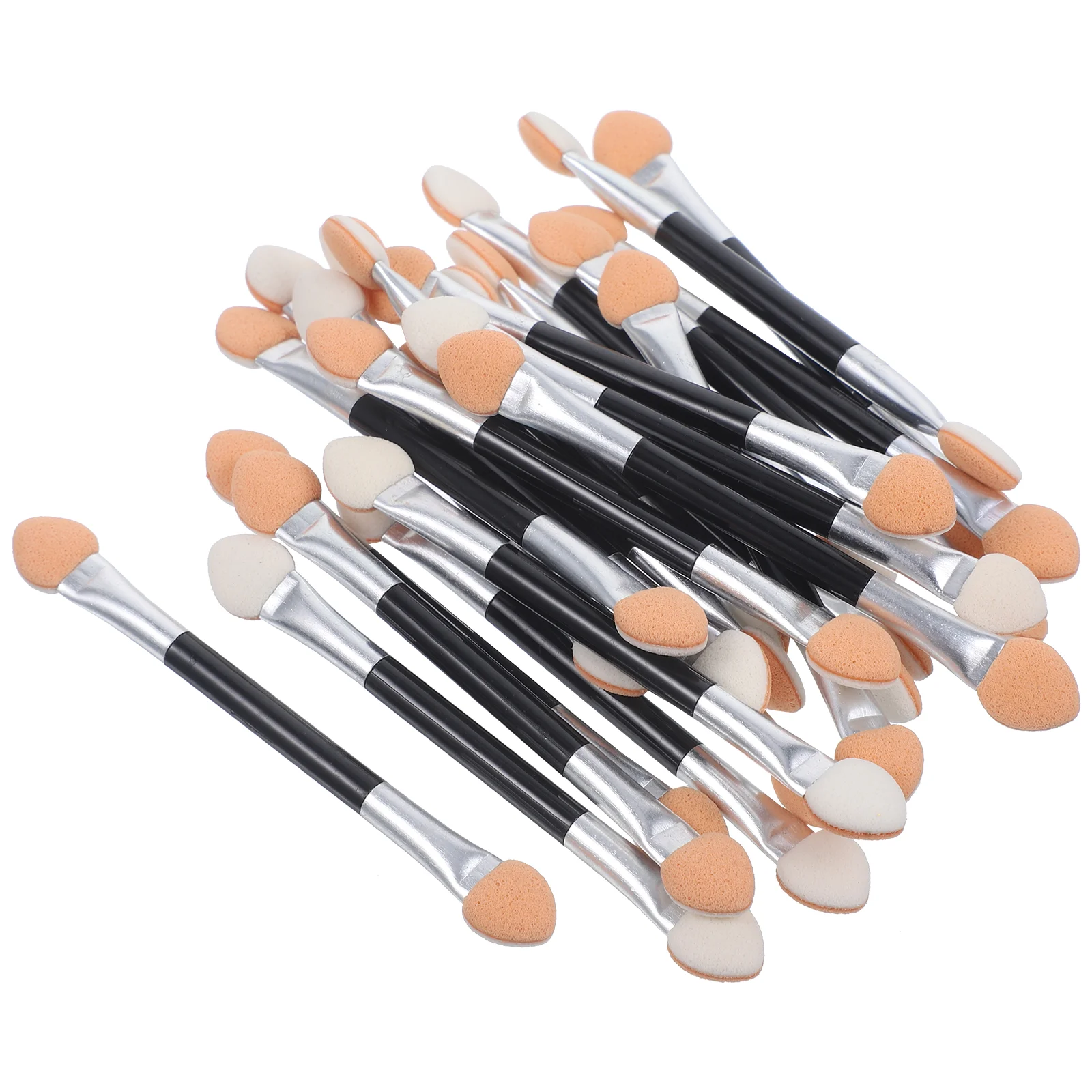 

24Pcs Eyeshadow Applicators Eyeshadow Dual Sides Eye Shadow Sponge Applicators ( Handle for )