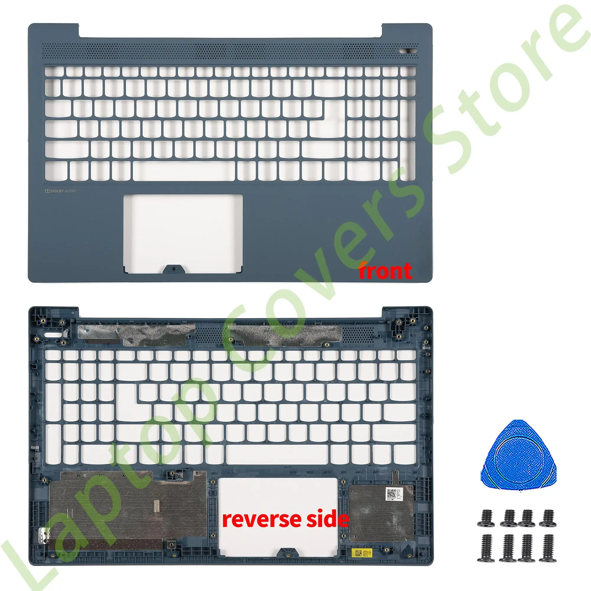 파란색 LCD 후면 커버, 전면 베젤 힌지, 팜레스트 하단 교체 2020, Ideapad 5 15IIL05 15ARE05 15ITL05 15ALC05