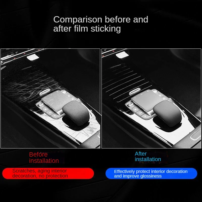 For Audi A6 A7 C8 2019-2021Car Interior Center Console Transparent TPU  Protective Anti-scratch Repair Film Accessories Refit - AliExpress