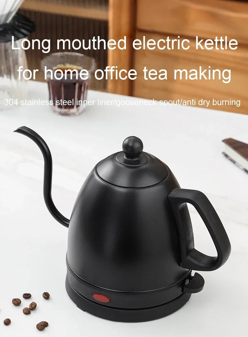 Description Picture 3 of itemStainlesss Steel Electric Kettle Hand Drip Coffee Thin 800ml Long Mouth Gooseneck Hot Water Cooker Boiler Boiling Tea Pot Heater