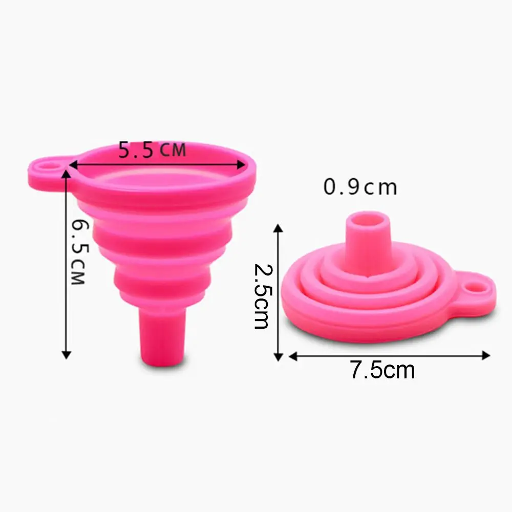 Mini Foldable Silicone Funnel Diamond Painting Accessories Tool Convenient Bead Container Diamond Embroidery Storage Tools