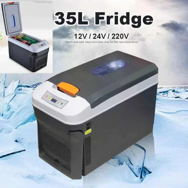 35l 12/24v Home Auto Refrigerator Mini Fridges Ac110/220v Portable
