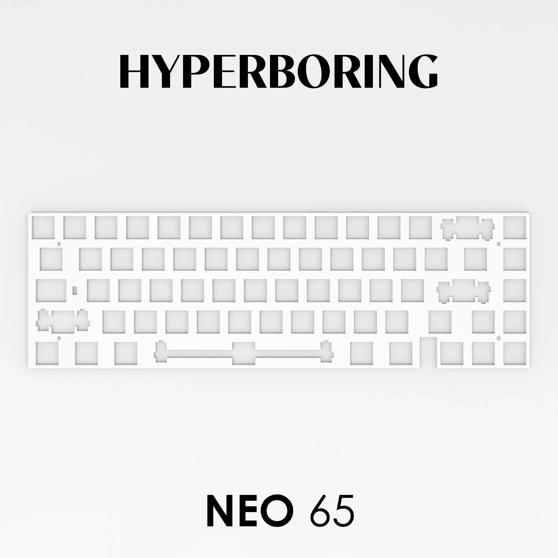 NEO65 メカニカルキーボードプレート PC アルミニウム FR4 (プレート