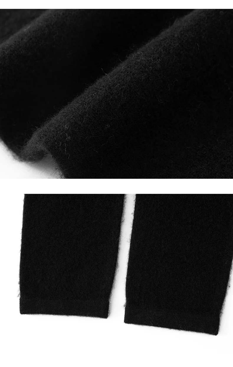 Herbst Winter 100% Kaschmir Knie Pads Socken Einfache Vielseitige Warme Beinlinge Zubehör Einfarbig Gestrickte Knie Schutz – Detail 23