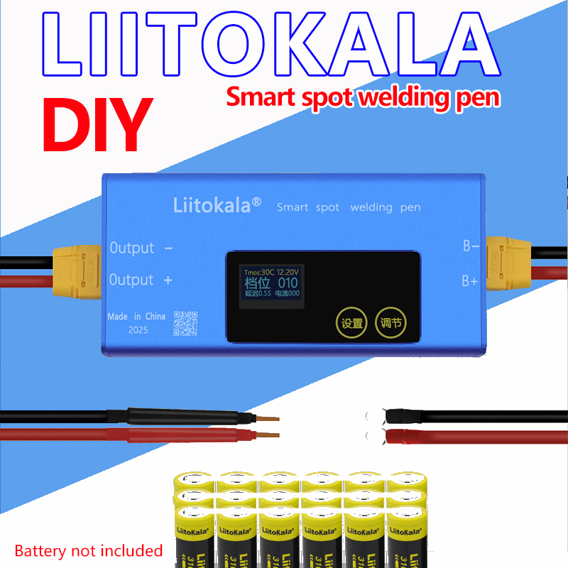  LiitoKala 12V Mini Spot Welder Kit DIY Automat 18650 Battery Pack Welding Portable Spot Welding Machine Pen For 0.1MM Nickel 