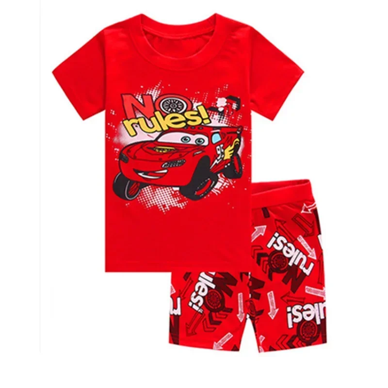 Disney Cars Children Clothes Short-Sleeved Boys' Homewear Kids