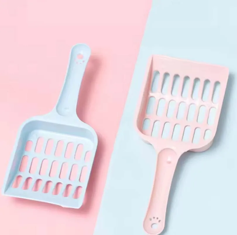 New pet cat litter shovel Candy-colored high-value horizontal handle cat toilet shovel feces cleaning cat cleaning supplies New pet cat litter shovel Candy-colored high-value horizontal handle cat toilet shovel feces cleaning cat cleaning supplies