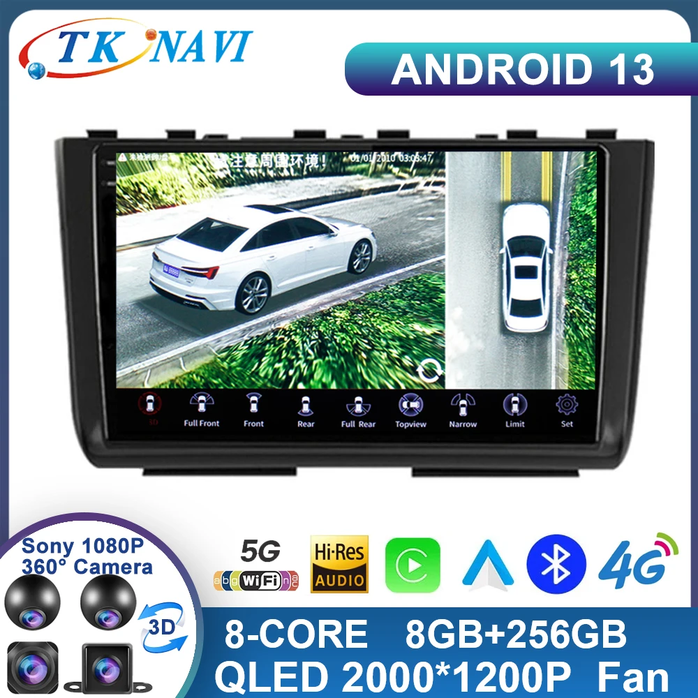 

Android 13 For Hyundai Creta 2 IX25 2020 2021 Car Radio Stereo Multimedia Video Player GPS Navigation DSP DVD WIFI 4G QLED BT