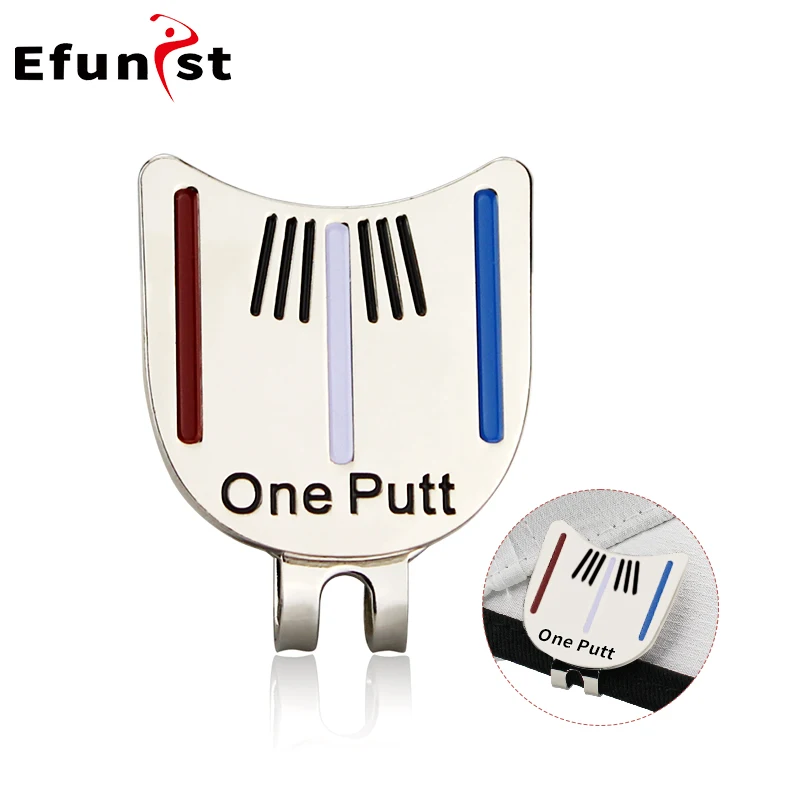 Golf Cap Clip with Magnetic Ball Marker - Stylish and Removable Metal Design