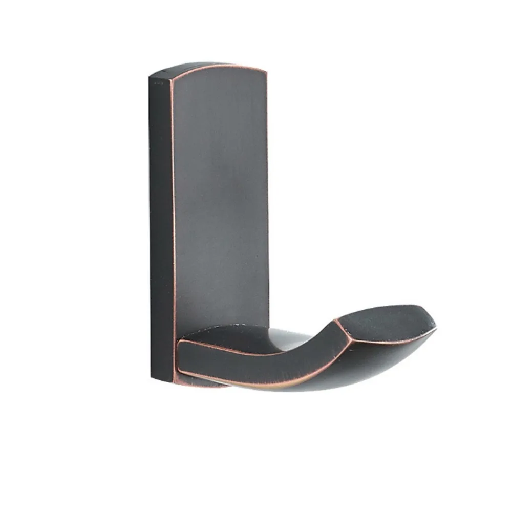 Simple Black Antique Brass Colour Crafted Vintage Style Coat Hooks, Wall Mounted Bathroom Hooks Copper Coat Hooks