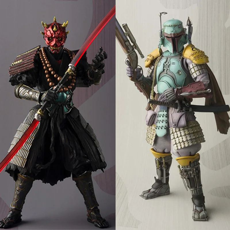 Star Wars Figure Boba Fett Darth Maul Action Figures Darth Vader Samurai Taisho Death Armor Akazonae Royal Guard Taikoyaku Toy