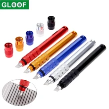 

GLOOF Golf Groove Cutter Blue Golf Club Head Grooving Tool Golf Club Alloy Wedge Sharpening Tool V Shape Tool