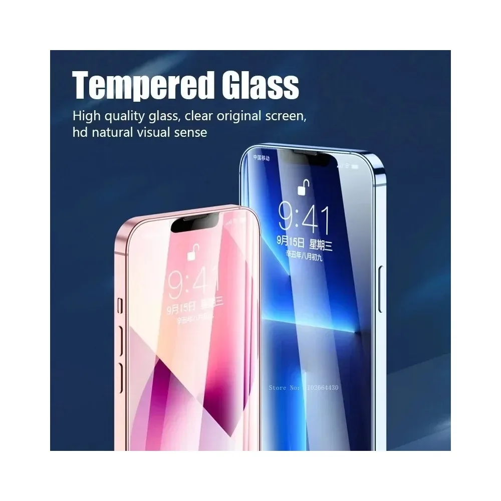 2PCS Premium Tempered Glass Screen Protector with HD Clarity