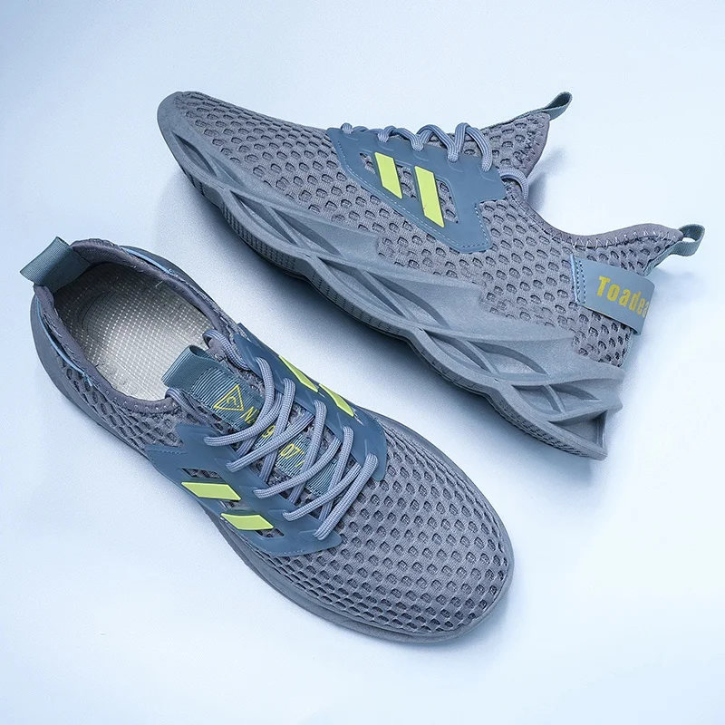 

Мужские повседневные спортивные туфли, дышащие универсальные, удобные и нескользящие, с сетчатой поверхностью, для лета