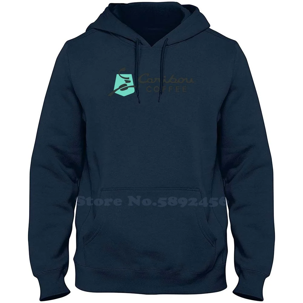 

Caribou Coffee Casual Clothing Sweatshirt 100% Cotton Graphic Hoodie