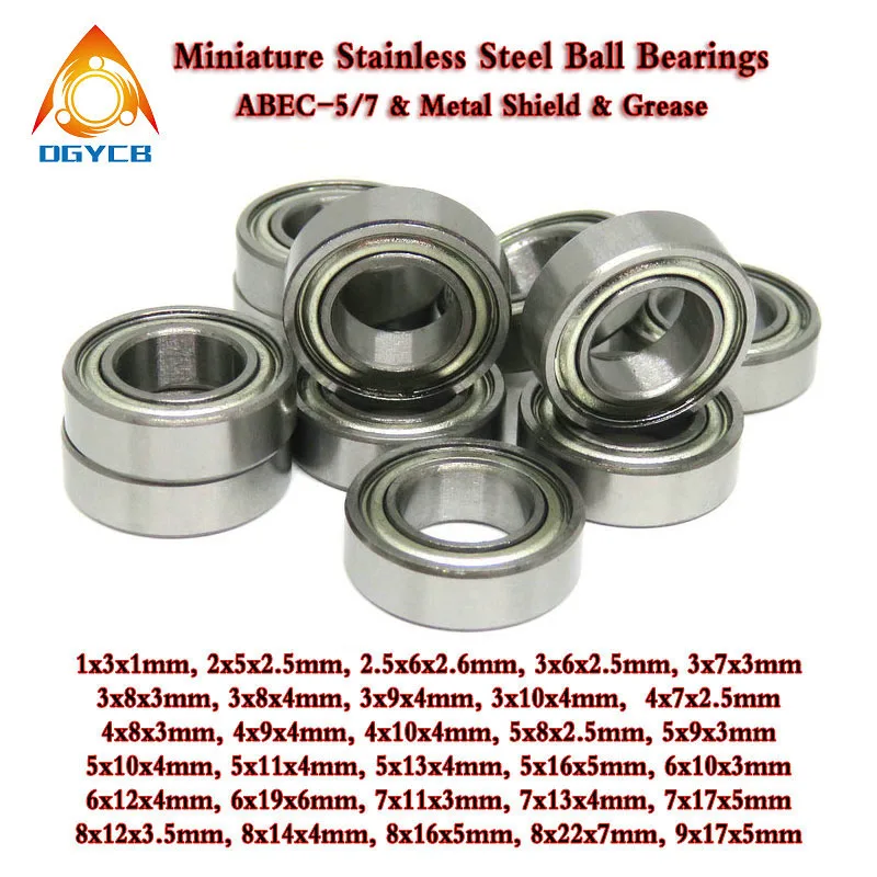 10/20 Piezas S6903RS 17 * 30 * 7mm 440C Rodamientos De Acero Inoxidable ABEC-5 Rodamiento Rígido De Bolas S6903 S6903RS (Size : 20PCS