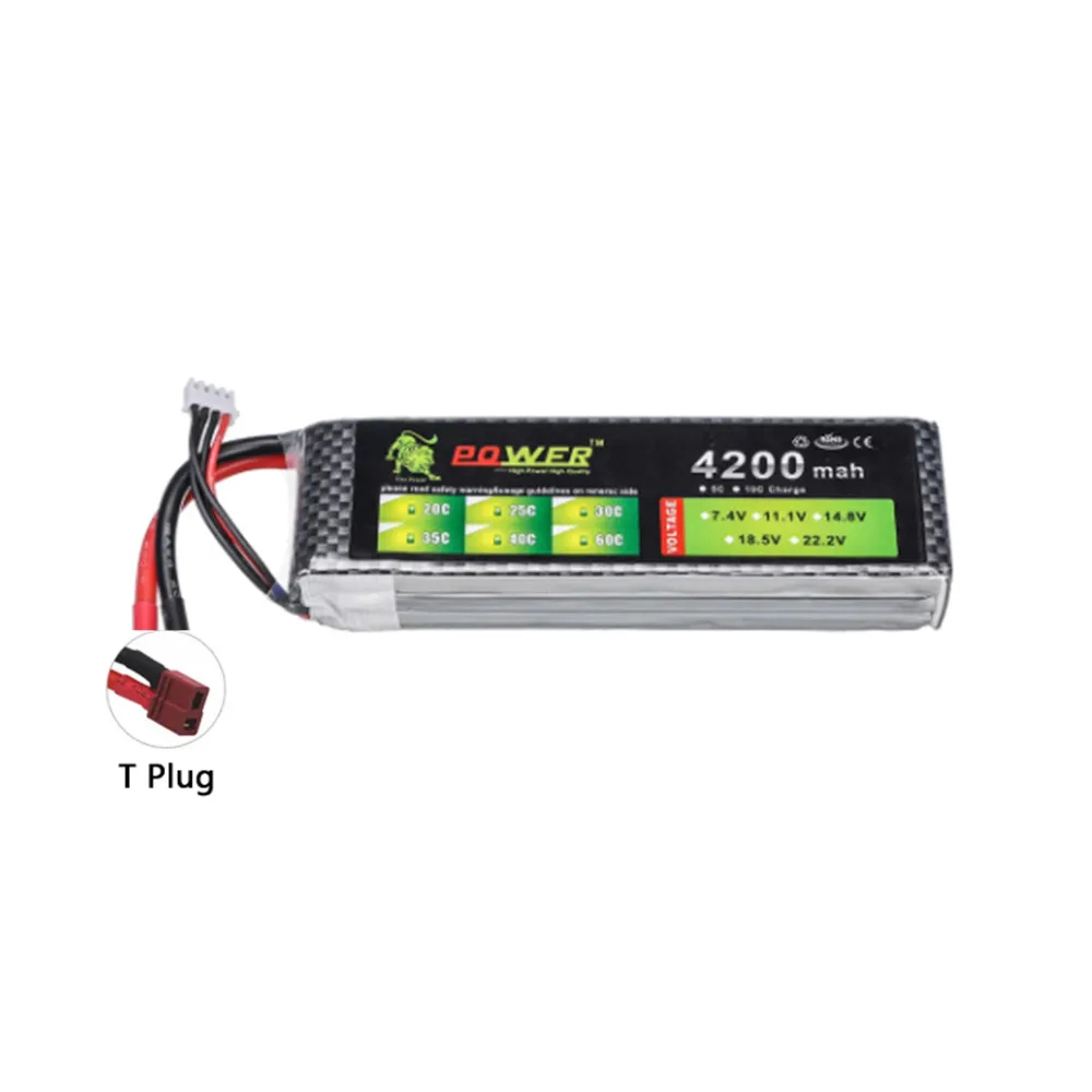 Batterie Drone LiPo 7.4V-14.8V 2800-5200mAh T Plug