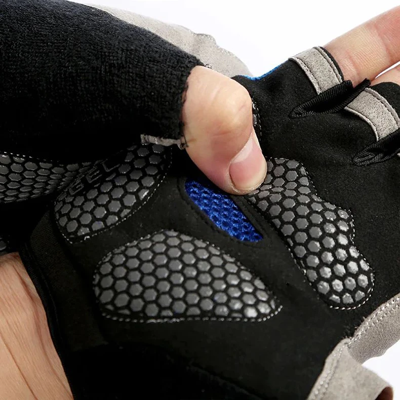 Atmungsaktive rutsch feste Halbfinger-Fahrrad handschuhe für Männer und Frauen, Fitness handschuh, Fitness, Sport, Training – Detail 10