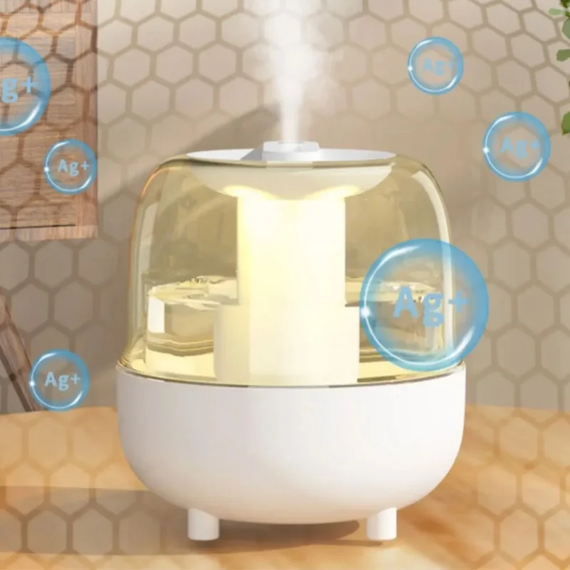 Large Capacity 4L Aromatic Humidifier Ultrasonic Household Air Humidifier Air Purifier LED Light Double Spray