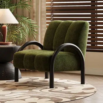 Chenille Lounge Armchair 1